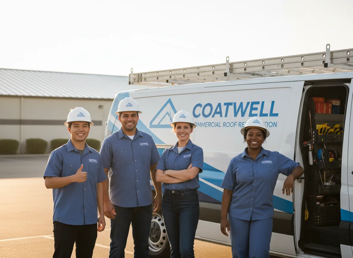 Commercial roof coating company in Everett, MA